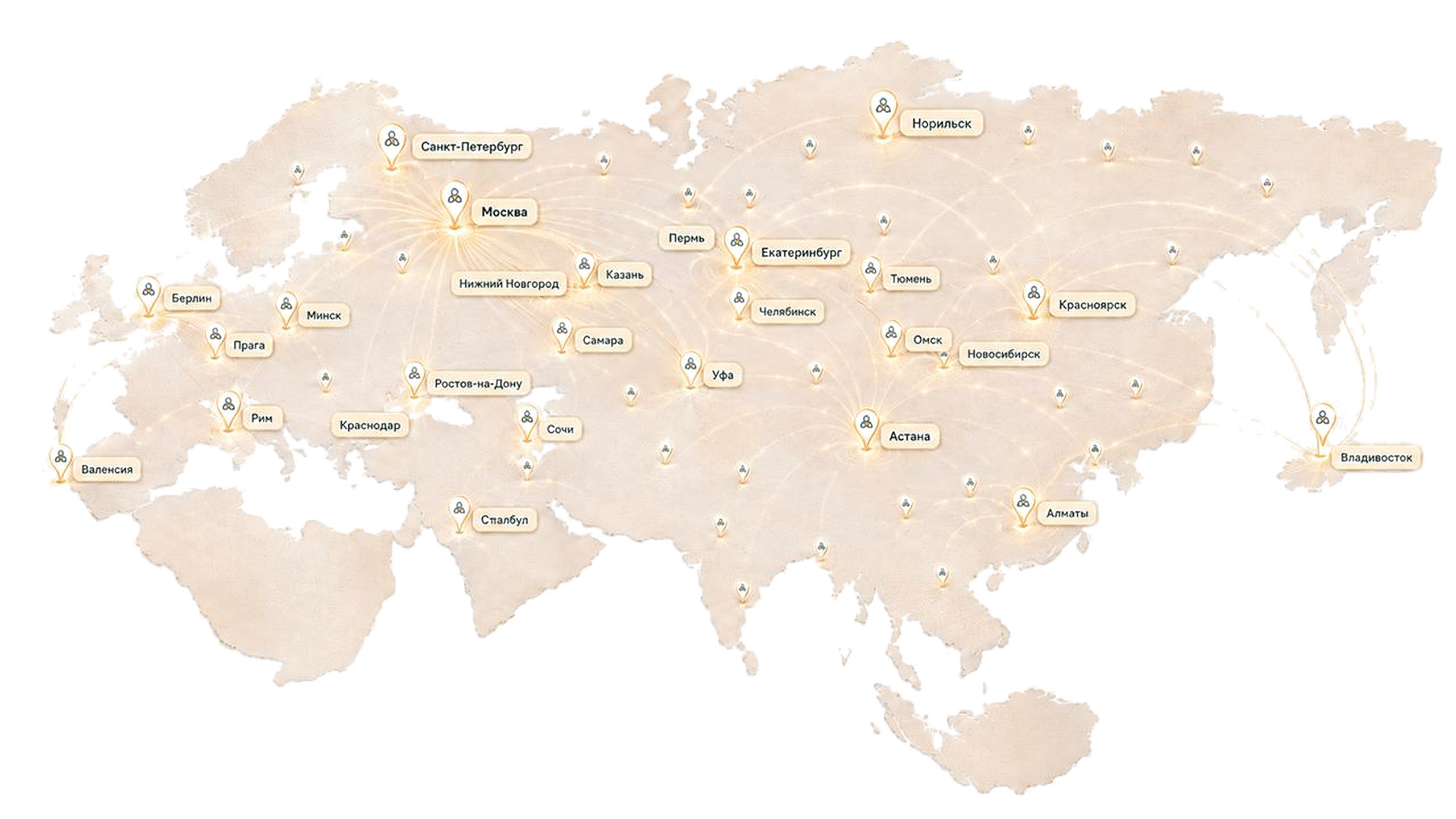Карта присутствия YOGAMED