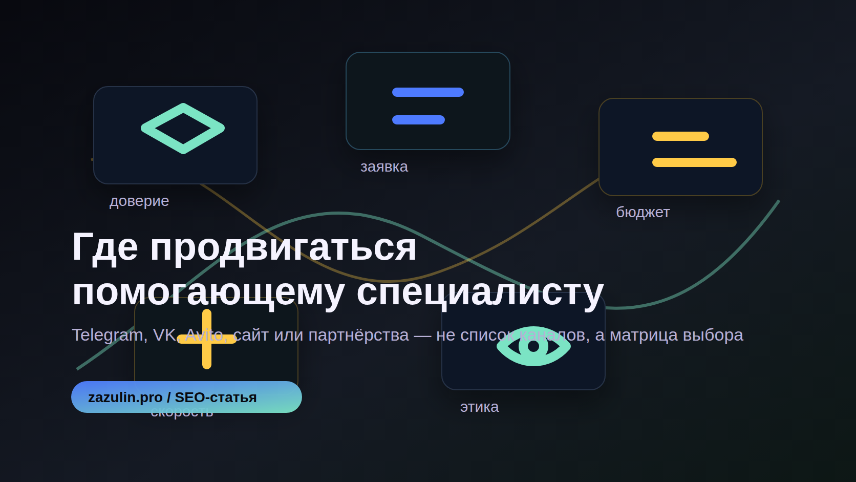 Где продвигаться помогающему специалисту: Telegram, VK, Avito, сайт или партнёрства