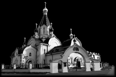«Храм Мефодия и Кирилла на Дубровке» — картинка для гравировки на памятнике, № 2421