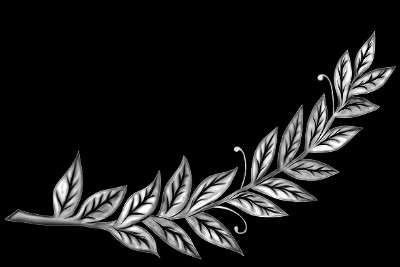 «Лавровая ветвь» — картинка для гравировки на памятнике, № 953