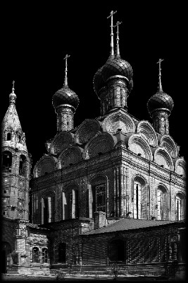 «Церковь Богоявления в Яролавле» — картинка для гравировки на памятнике, № 2428