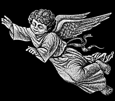 «Ангел 140» — картинка для гравировки на памятнике, № 150