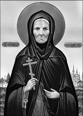 «Икона святой островецкой» — картинка для гравировки на памятнике, № 671