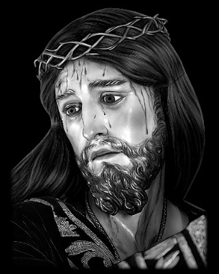 «Jesus1» — картинка для гравировки на памятнике, № 1838