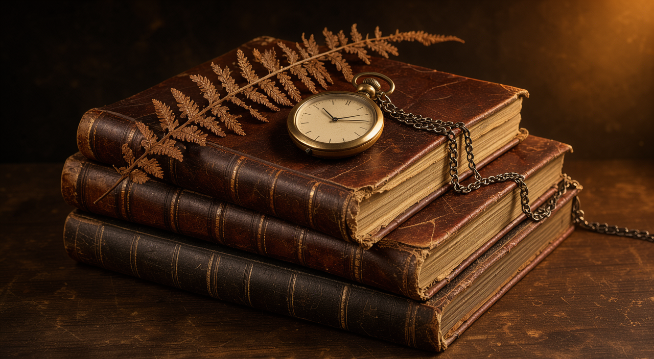 Стопка старинных книг