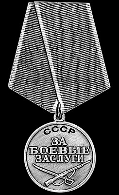 «МЕДАЛЬ ЗА БОЕВЫЕ ЗАСЛУГИ (2)» — картинка для гравировки на памятнике, № 2017