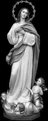 «Madonna del murillo legno our lady wood» — картинка для гравировки на памятнике, № 1840