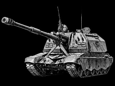 «САУ» — картинка для гравировки на памятнике, № 333
