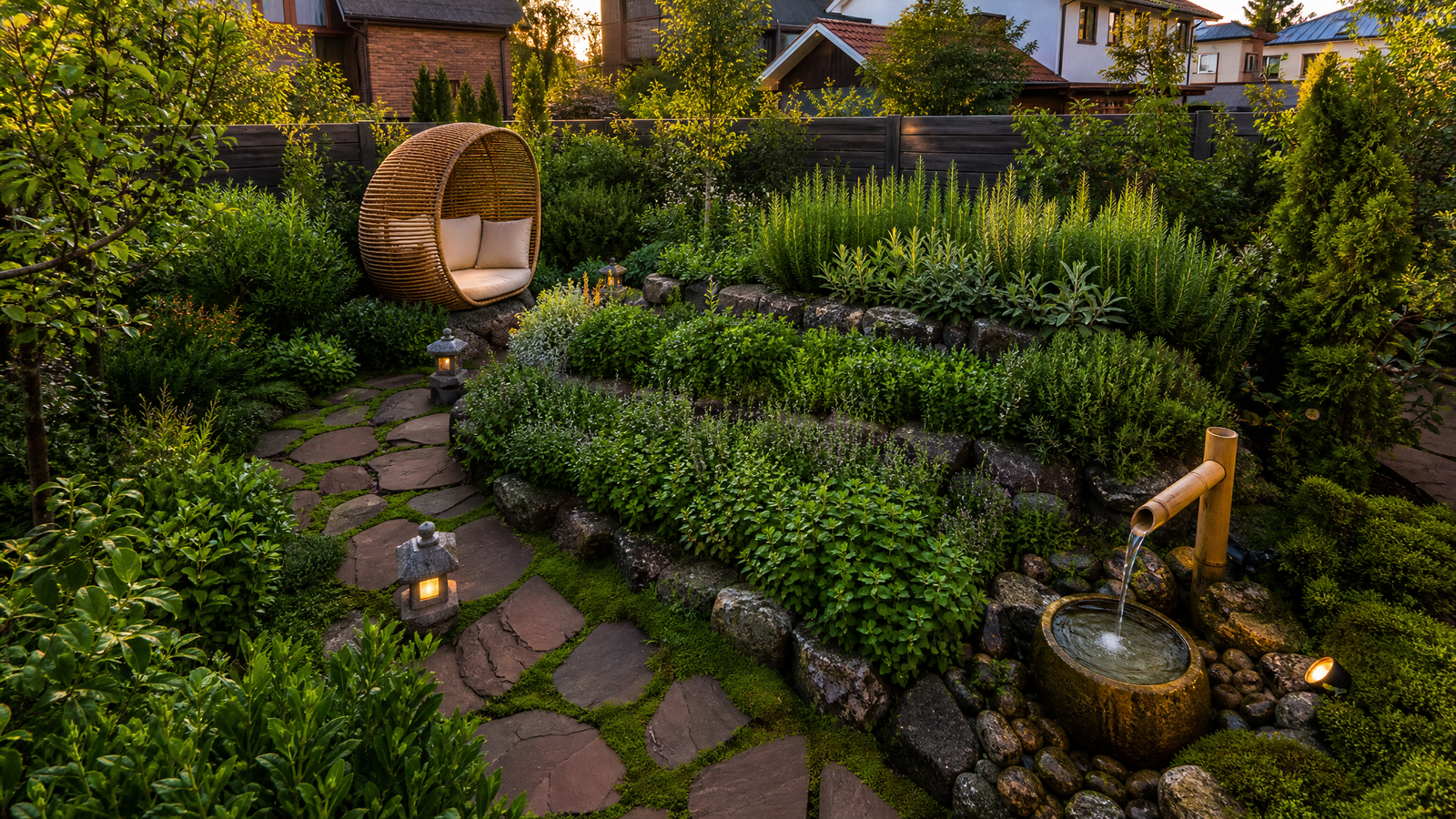 Зона отдыха Шёпот пряных ветров — проект Dzen Garden