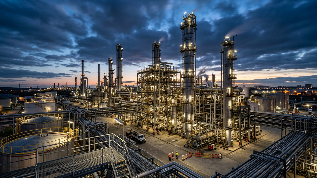 Нефтехимический объект — технологические установки и резервуары