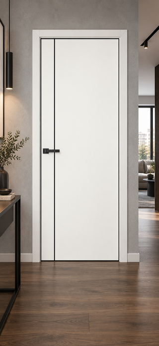 Контур 2 Чёрная кромка — межкомнатная дверь