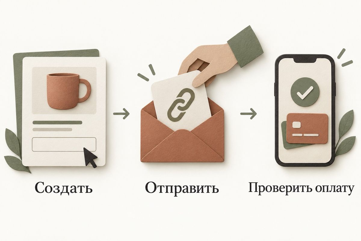 Создание платёжной ссылки и отправка клиенту
