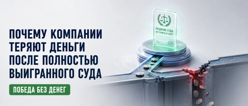 Why Companies Lose Money After Winning a Court Case — publication by Nikolay Nemkov on Harant.ru
