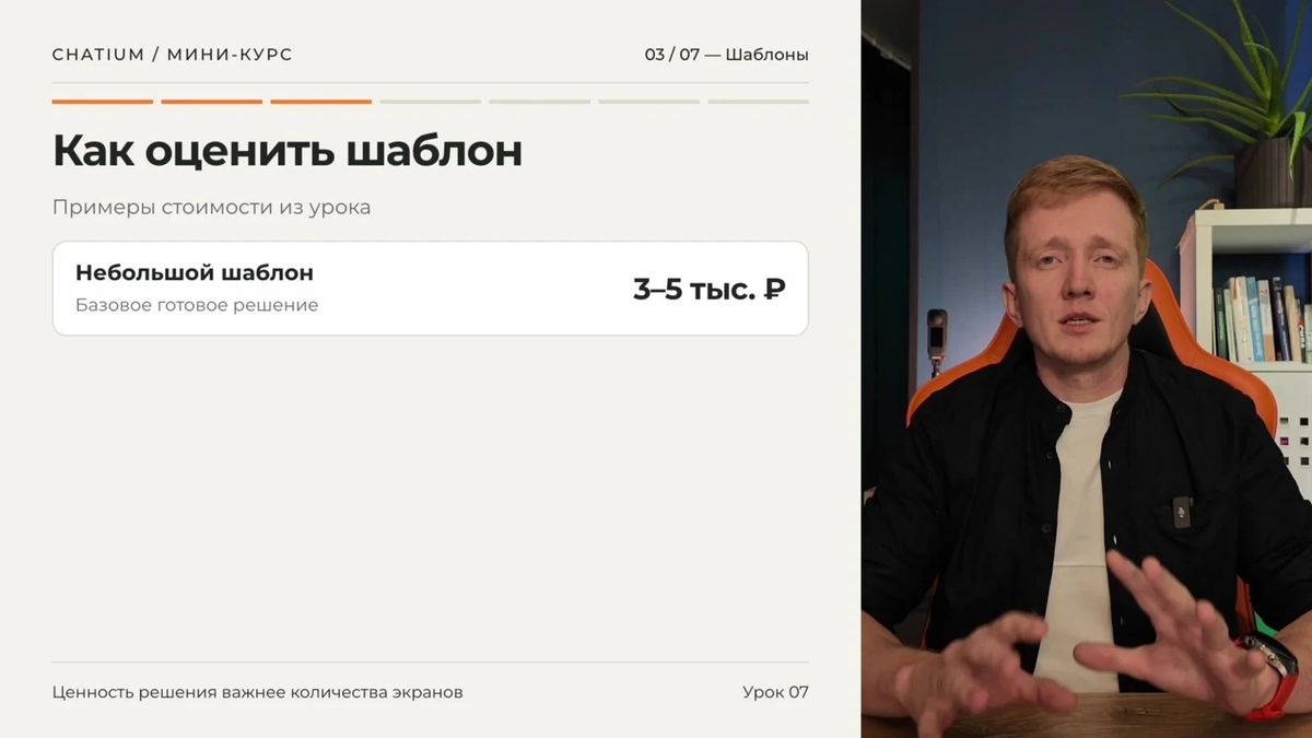 Примеры ценовых уровней для шаблонов разной глубины и ценности.
