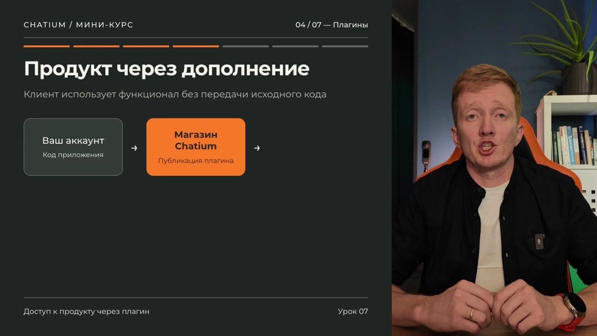 Плагин или микросервис решает одну повторяющуюся задачу для множества клиентов.
