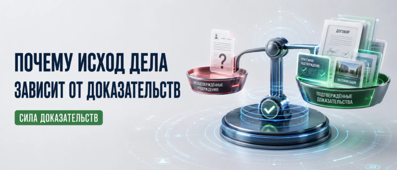《为什么诉讼结果常常取决于证据》— 尼古拉·涅姆科夫发表于 Harant.ru 的文章
