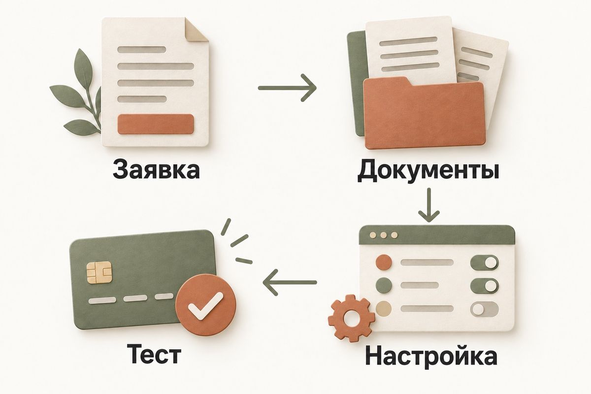 Четыре этапа подготовки интернет-эквайринга к запуску