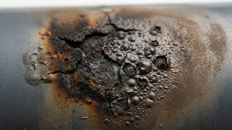 Дефект лакокрасочного покрытия: Тепловое повреждение (Thermal damage)