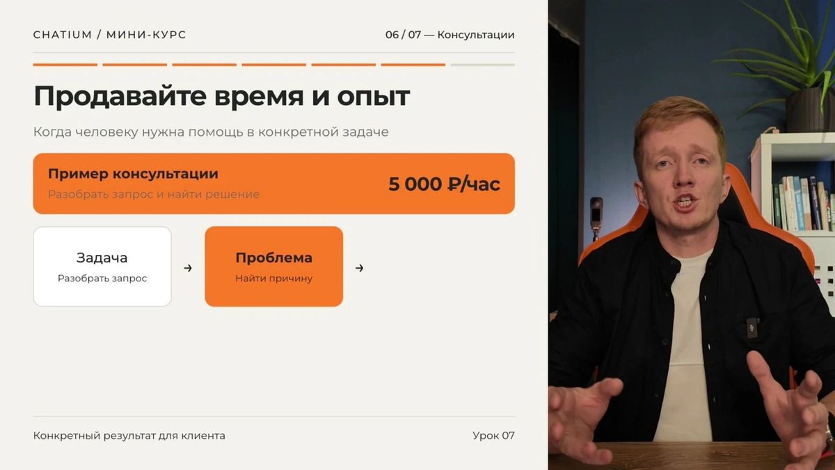 Консультация продаёт не разговор, а ясное решение и следующий план действий.