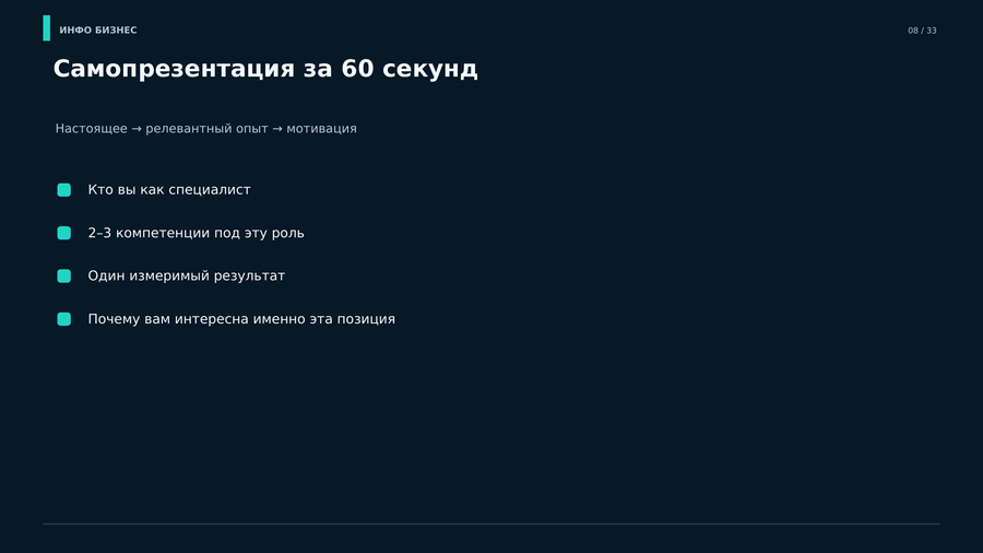 Самопрезентация: как рассказать о себе коротко и по делу.